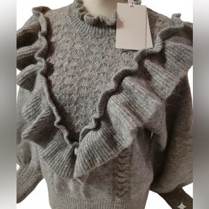 NEW Yasbistra Gray Melange  Very Soft Sweater Size Large
